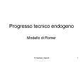 Progresso tecnico endogeno PowerPoint PPT Presentation