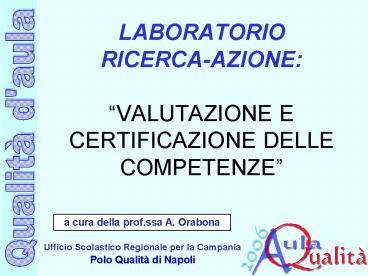 LABORATORIO RICERCA-AZIONE:  