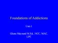 Foundations of Addictions PowerPoint PPT Presentation