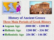 History of Ancient Greece