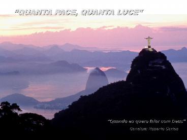 QUANDO EU QUERO FALAR COM DEUS