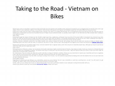 Vietnam Cycle Tours