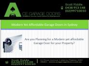 Modern yet Affordable Garage Doors in Sydney