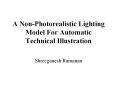 A Non-Photorealistic Lighting Model For Automatic Technical Illustration PowerPoint PPT Presentation