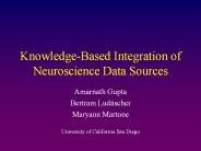 Knowledge-Based Integration of Neuroscience Data Sources