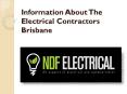 Information About The Electrical Contractors Brisbane PowerPoint PPT Presentation