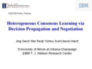 Heterogeneous Consensus Learning via Decision Propagation and Negotiation