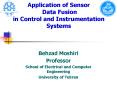 Application of Sensor Data Fusion in Control and Instrumentation Systems PowerPoint PPT Presentation