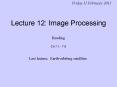 Lecture 12: Image Processing PowerPoint PPT Presentation