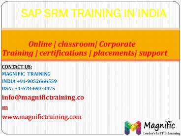 sap srm online training in south africa