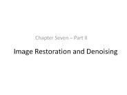 Image Restoration and Denoising