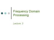 Frequency Domain Processing