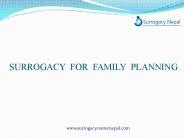 Surrogacy For Family Planning