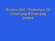 Physics 1161 