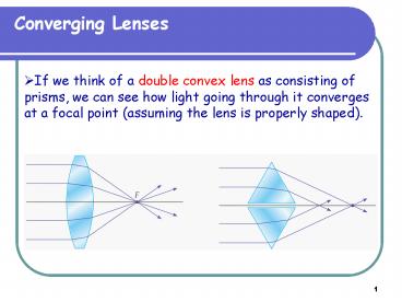 Converging Lenses