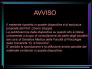 Il materiale riportato in queste diapositive 