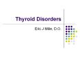 Thyroid Disorders PowerPoint PPT Presentation