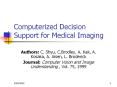 Computerized Decision Support for Medical Imaging PowerPoint PPT Presentation