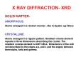 X RAY DIFFRACTION- XRD PowerPoint PPT Presentation