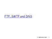 FTP, SMTP and DNS