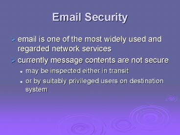 Email Security