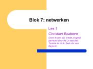 Blok 7: netwerken