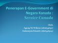 Penerapan E-Government di Negara Kanada : Service Canada PowerPoint PPT Presentation
