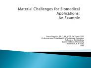 Material Challenges for Biomedical Applications: An Example