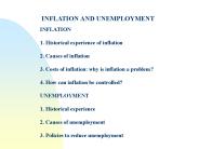 INFLATION AND UNEMPLOYMENT