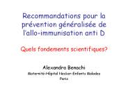 Recommandations pour la pr