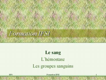 Le sang