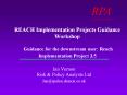 REACH Implementation Projects Guidance Workshop   Guidance for the downstream user: Reach Implementation Project 3.5 PowerPoint PPT Presentation