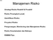 Manajemen Risiko