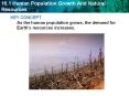 KEY CONCEPT As the human population grows, the demand for Earth PowerPoint PPT Presentation