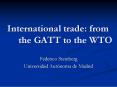 International trade: from the GATT to the WTO PowerPoint PPT Presentation