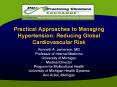 Practical Approaches to Managing Hypertension: Reducing Global Cardiovascular Risk PowerPoint PPT Presentation