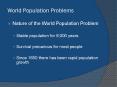 World Population Problems PowerPoint PPT Presentation