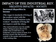 IMPACT OF THE INDUSTRIAL REV.