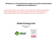 Phosphorus a pivotal element in plant-soil system stoichiometry: