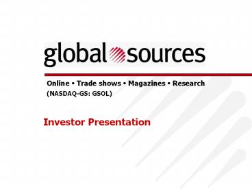 Investor Presentation