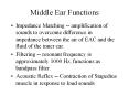 Middle Ear Functions PowerPoint PPT Presentation