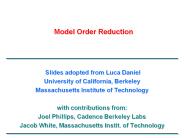 Model Order Reduction