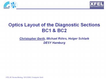 Christopher Gerth, Michael R