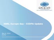 XBRL Europe day - EIOPA Update