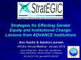 Strategies for Effecting Gender Equity and Institutional Change: Lessons from ADVANCE Institutions PowerPoint PPT Presentation