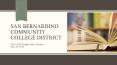San Bernardino Community College District PowerPoint PPT Presentation