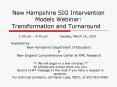 New Hampshire SIG Intervention Models Webinar:  Transformation and Turnaround PowerPoint PPT Presentation