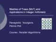 Meshes of Trees (MoT) and Applications in Integer Arithmetic PowerPoint PPT Presentation