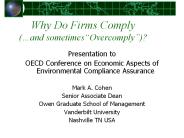 Why Do Firms Comply (