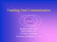 Teaching Oral Communication PowerPoint PPT Presentation